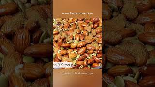 Keto Spiced Nuts and seedsKeto SnackKeto Masala NutsQuick keto snack recipesKeto dietKeto India [upl. by Notyard]