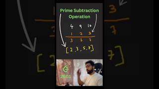 Leetcode 2601 Prime Subtraction Operation Easy DSA Maths [upl. by Varion]