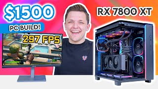 Best 1500 Gaming PC Build 2024 🔥 RX 7800 XT amp Montech King 95 [upl. by Ardnas64]