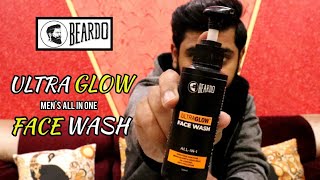 Beardo Ultra Glow Face Wash Review  Mens All in One  Beard N Hairstyle [upl. by Enneirda312]