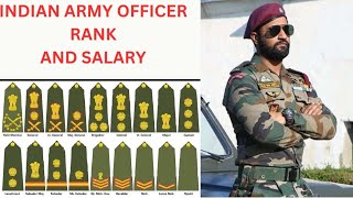 Indian Army officer Ranks and Salary 2024  How to Recognise Army Officer Ranks [upl. by Dawes]