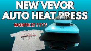 Is the Brand New Vevor Auto Heat Press A Must Have Or a Pass Full Review amp Demo 15x15 Heat Press [upl. by Aniratak29]