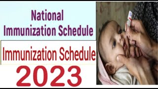 Immunization Schedule 2023  Vaccination Schedule  National Immunization  Important of Vaccination [upl. by Htabazile885]