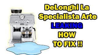 Delonghi La Specialista Arte LEAKING Water how to fix [upl. by Nani]