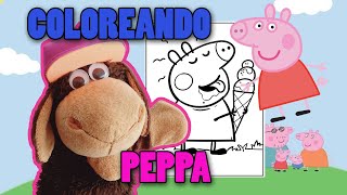 COLOREANDO un DIBUJO de PEPPA PIG  DIBUJOS FACILES  SCRAPY VIDEOS PARA NIÑOS [upl. by Huberto735]