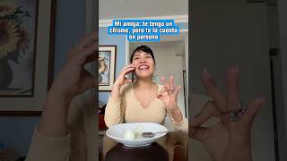 Amiga te tengo un chisme 🤣✨ humor tiktokvideo comedia funny shorts [upl. by Irtimed]