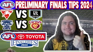 AFL Preliminary Finals Tips 2024 [upl. by Nocaj]