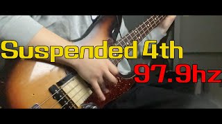 처음부터 끝까지 미친 슬랩만 Suspended 4th  979hz Bass Cover [upl. by Lehpar]