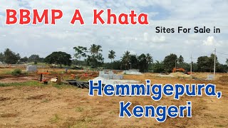 BBMP A Khata sites for sale in Kengeri 984 526 6226996 428 2555 [upl. by Launce460]