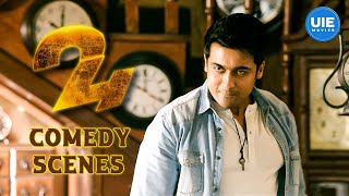 24 Movie Full Comedy Scenes ft Suriya  Samantha  Nithya Menen  Sathyan [upl. by Nnylahs]