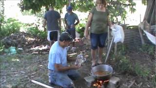 Tradiciónes de asar un lechón Quebrada CamuyPuerto Rico [upl. by Nerek]