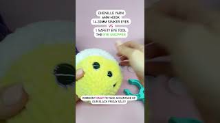 ✨ Chenille yarn  sinker safety eyes  No problem [upl. by Aremahs]