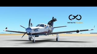 infinite flight tbm 940 startp engineamptakeoff [upl. by Ellevehc]