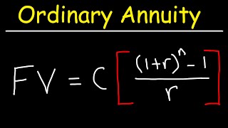 How To Calculate The Future Value of an Ordinary Annuity [upl. by Johnathon208]