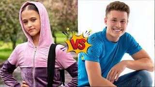 Yana Chirkina Vs Bryton Myler Ninja Kidz TV Lifestyle Comparison [upl. by Earised]