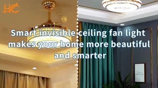 Smart invisible ceiling fan light makes your home more beautiful and smarter [upl. by Rozina1]