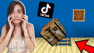 PROBAMOS LOS TIKTOK MÁS VIRALES DE MINECRAFT 6 [upl. by Ynattirb504]