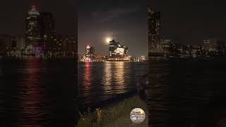 Vollmond über der Elphi im Oktober 2024 shorts supermoon hamburgerhafen elbphilharmonie [upl. by Aihtnamas]