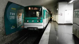 MF67  Arrêt à la station Michel Ange Molitor sur la ligne 10 du métro parisien [upl. by Ais]