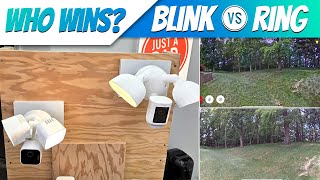 Blink vs Ring Floodlight Wired Security Camera COMPARISON [upl. by Otinauj178]