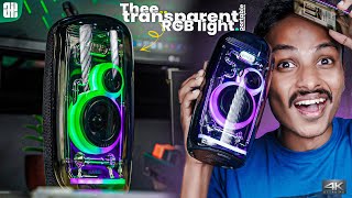 Thee 🔥 Transparent RGB light Bluetooth Speaker 🤯 [upl. by Kelci]