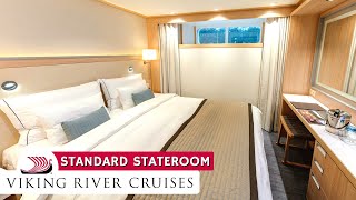 Viking River Cruises  Standard Stateroom Full Walkthrough Tour amp Review 4K  Viking Longship [upl. by Aekim]