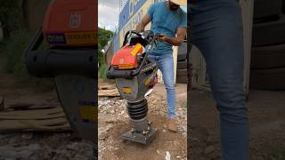 Testei um Compactador de Solo Super Potente 🚧👷🏾‍♂️ compactadores compactadordesolo construcao [upl. by Iain]