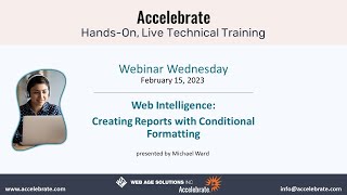 Web Intelligence Webinar How to Create Dazzling Reports with Conditional Formatting in Webi [upl. by Alleuol154]