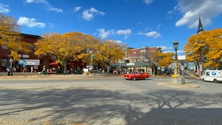 Walking in Downtown Amesbury Massachusetts with Beautiful Waterfalls [upl. by Aihk403]