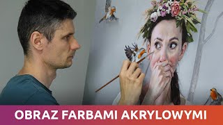 Jak namalować obraz farbami akrylowymi [upl. by Kinnie]