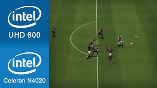 FIFA 14 Gameplay Intel UHD 600  Intel Celeron N4020 [upl. by Egroj]