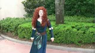 Merida answers questions at Epcot  Character from Disney Pixars Brave [upl. by Biddick]