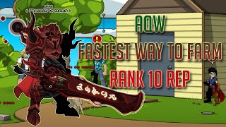 AQW FASTEST WAY TO FARM REPUTATION FOR ANYWHERE [upl. by Ashjian]