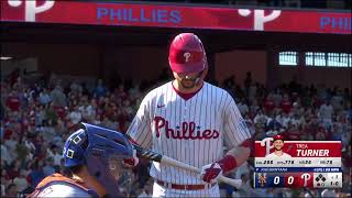 METS vs PHILADELPHIA PHILLIES  MLB THE SHOW 24 METS AT PHILLIES HIGHLIGHTS [upl. by Anitserp]