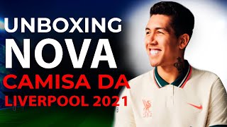 UNBOXING NOVA CAMISA LIVERPOOL 2022  CAMISA DE TIME DA NIKE SHOPEE  CAMISA DE TIME LIVERPOOL BEGE [upl. by Vivyan]