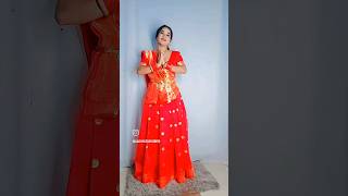 lehenga choli Draping shorts ytshorts sareedraping saree sareewearing [upl. by Suisyola]