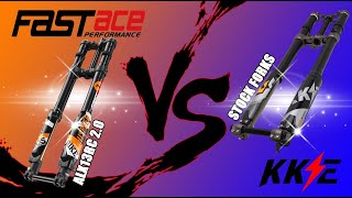 Surron NYC  FASTACE VS KKE FORKS [upl. by Neyuq]