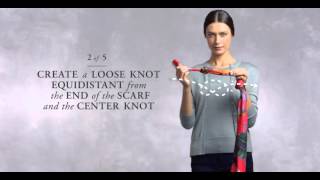 How To Tie A Scarf Necklace  Brooks Brothers [upl. by Hawkie]