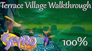 Spyro Reignited Trilogy Terrace Village Walkthrough CHECK PINNED COMMENT [upl. by Yrrok991]