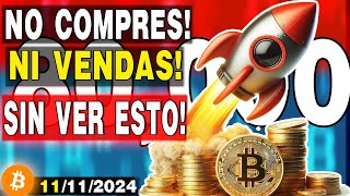 ❌BITCOIN❌ ¿ES BUEN MOMENTO PARA COMPRAR😥¿COMO SABER SI SUBIRA MÁS 🤔✅Análisis de BITCOIN Hoy✅ [upl. by Gaulin]