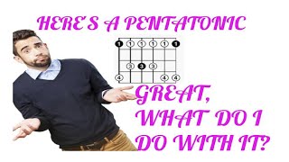 How to ACTUALLY USE a Pentatonic Scale For Blues Soloing [upl. by Karoline]