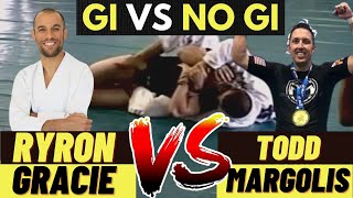 GI VS No GI Challenge Match  Ryron Gracie vs Todd Margolis [upl. by Mattland915]