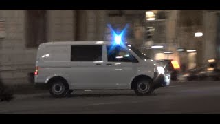 Einsatzzug  HGrKW Kantonspolizei BaselStadt  Gefangenentransporter Baselland  Ziviler VW T5 Bern [upl. by Mccarty146]