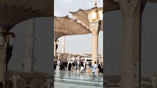 Madina azan masjid Nabawi madinaview azan islamicarchitecture madina beautiful islamicbuilding [upl. by Azral]