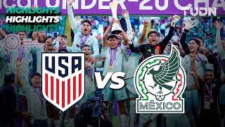 HIGHLIGHTS  Estados Unidos 12 México  CONCACAF Sub20 Championship  TUDN [upl. by Sisely916]