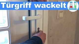 Haustür Türgriff wackelt ist locker  Reparieren in wenigen Sekunden RWS Aluminium Tür [upl. by Anael]