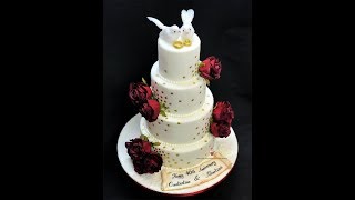 40th Wedding Anniversary Cake  4 Tier Cake [upl. by Vanden]