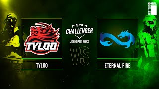 TYLOO vs Eternal Fire  Map 1 Vertigo  ESL Challenger Jönköping 2023  Group A [upl. by Arriek747]