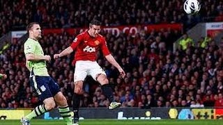 Manchester United vs Aston Villa 30 Robin Van Persie hatrick [upl. by Atteynek615]