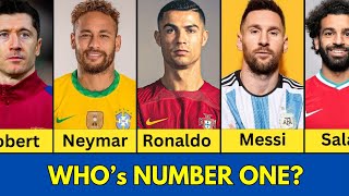 Ranking Most Popular Footballers from 1 to 30 [upl. by Haim]